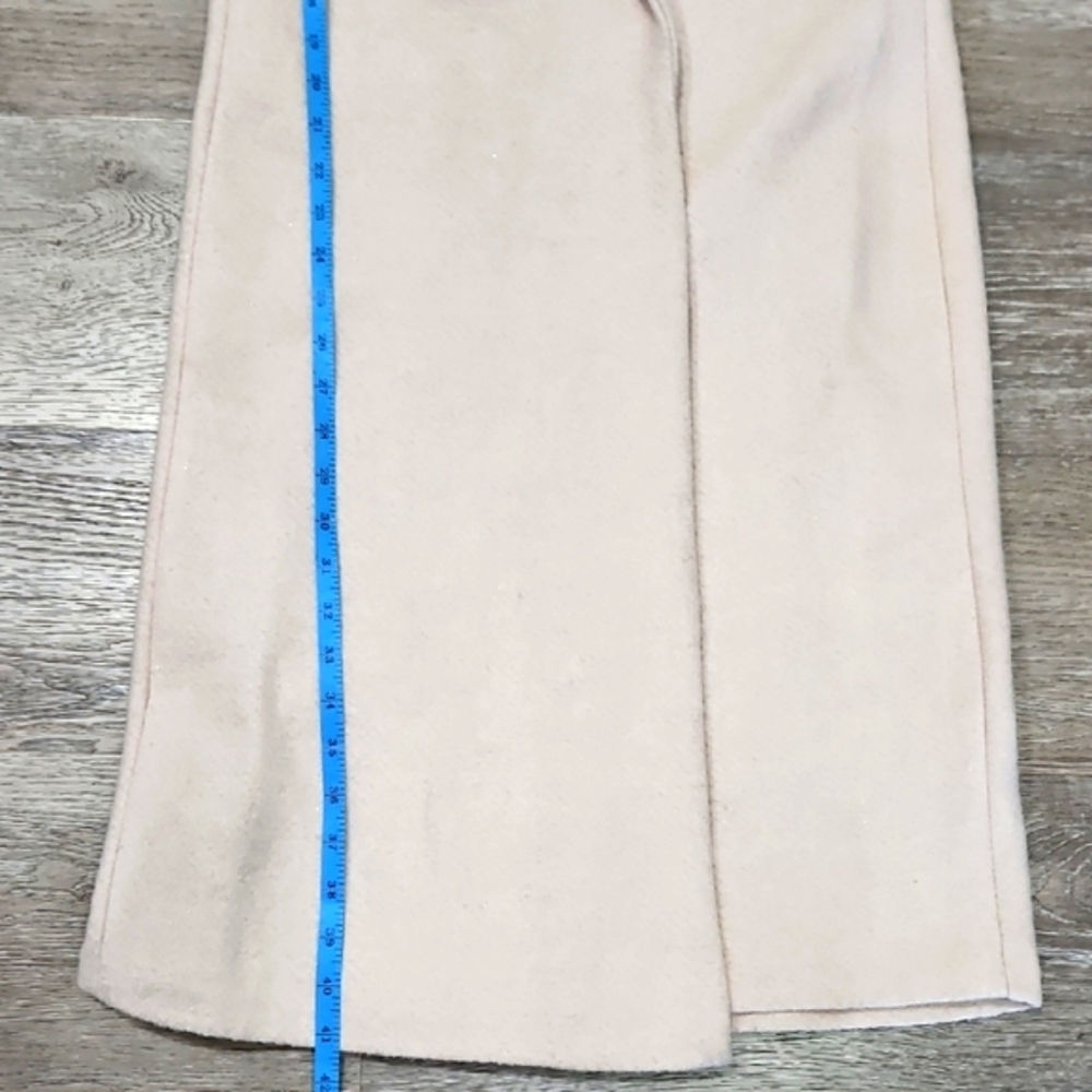BeBe Wool Blend Pastel Pink With Silver Thredding Trech Coat Jacket - Picture 9 of 10